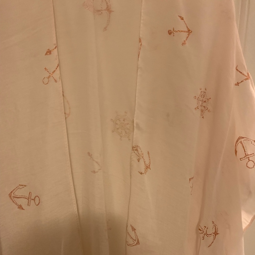 Off white/ Tan with kimono and tassels